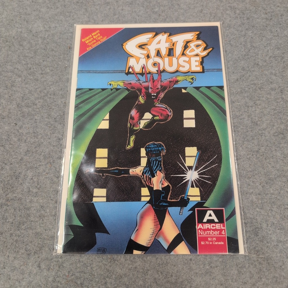 Aircel Comics Cat & Mouse Number 4 Roland Mann Mitch Byrd 1990 VG+ - Picture 1 of 1
